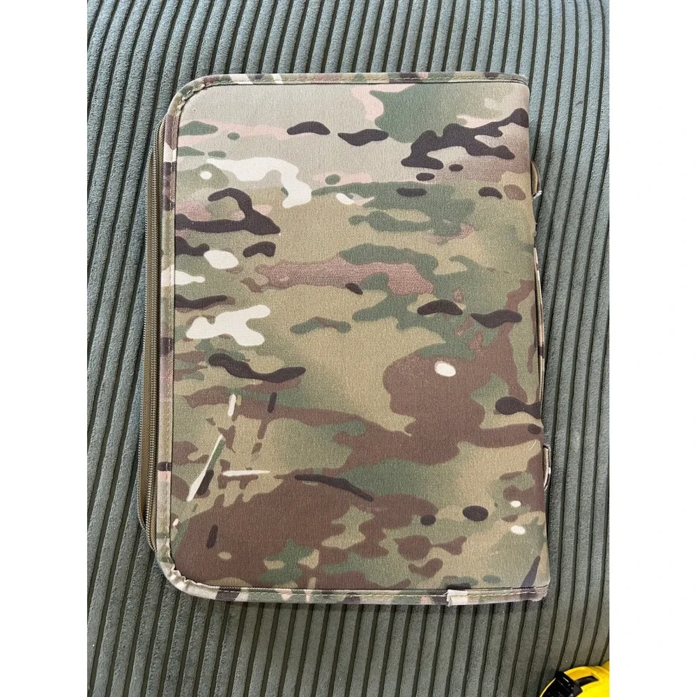 Mercury Tactical Gear Camouflage Zippered Portfolio Organizer Pouch with US Flag